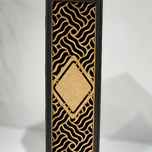 Cutie de vin din lemn Charred