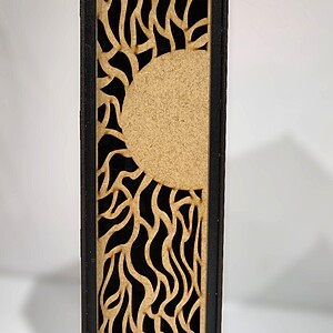 Cutie de vin din lemn Sunshine