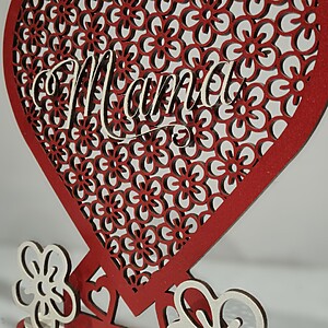 Inimă decorativă cu mesaj personalizabil