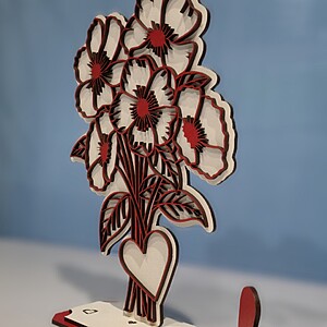 Buchet de flori cu inimioară personalizabil