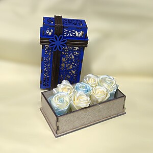 Cutie decorativă din lemn „Noapte Regală”