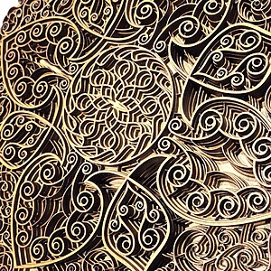 Mandala decorativă din lemn - Cercul Armoniei