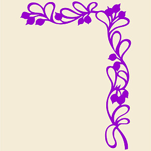 Decor ornamental de colț din lemn