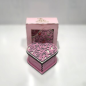 Mărţişor imioară roz - model floral