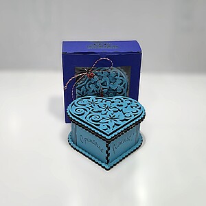 Mărţişor imioară albastră - model floral