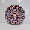 Mandala Lotus lila/galben